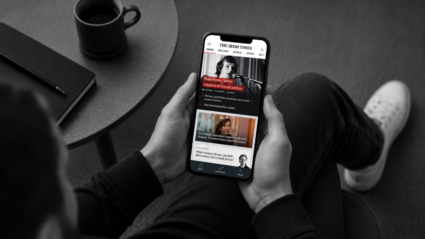 The Irish Times mobile experience redesign
